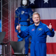 Astronaut Eric Boe during an August 2018 announcement of crew for the first manned tests of Commercial Crew Program craft.